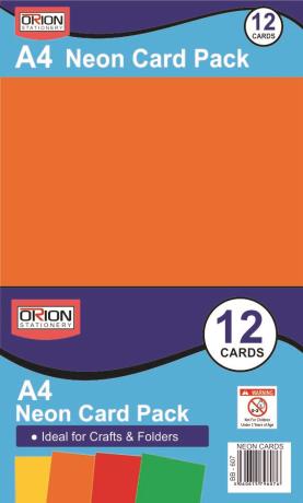 A4 Neon Card Pack