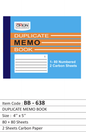 Duplicate Memo Book