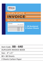 Duplicate Invoice Book