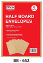 3 Pack Half Board Envelopes