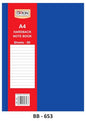 A4 HARD BACK NOTE BOO,60 SHEETS
