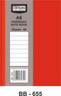A6 HARD BACK NOTE BOO,60 SHEETS
