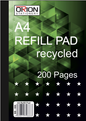 A4 REFILL PAD RECYCLED 100 SHEETS