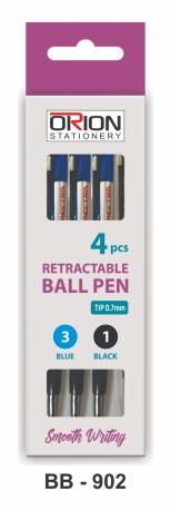 Retractable Ball Pen(0.7mm Tip)