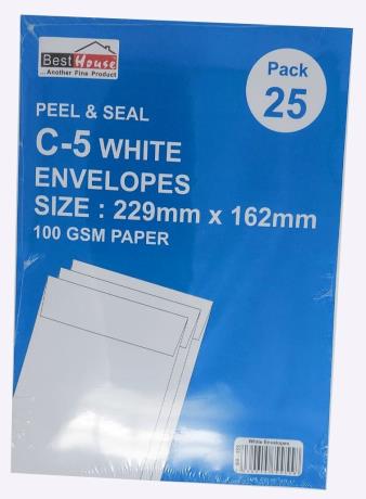25 Pack - C/5 - White -