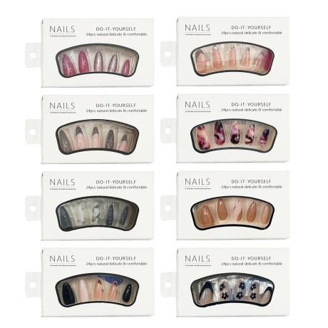 Pattern Fake Nails 24pk