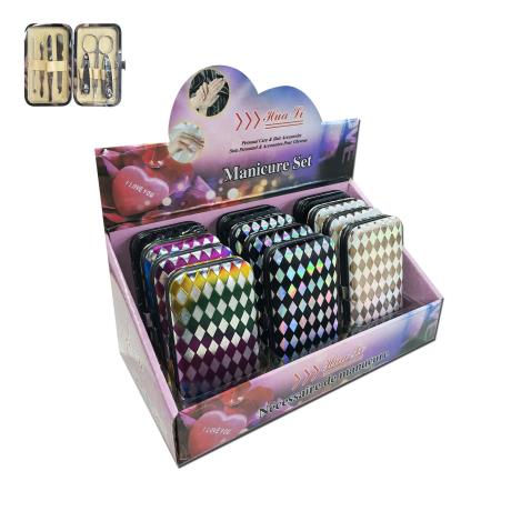 Pattern Manicure Set with Case