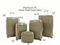5pcs PC Premium Luggage Set Gold