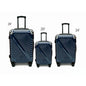 3pcs ABS Luggage Set 20/24/28 Dark Blue
