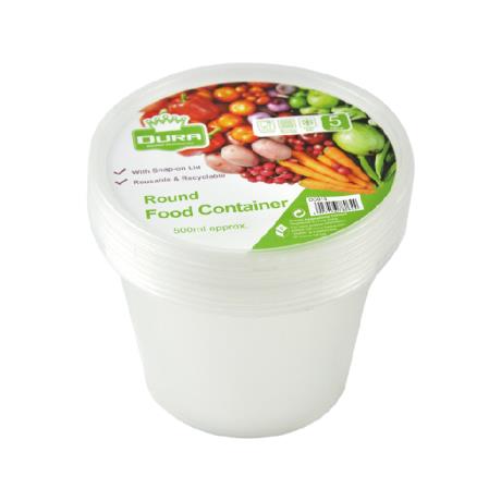 Micro Pots With Lids 5pk 500ml/16oz