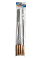 Flat Metal Skewer 4pk 42cm