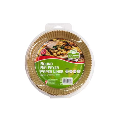 Round Air Fryer Paper Liner 50pk 16x4.5cm