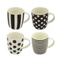 B/W Pattern Mug 9.5*8.5cm