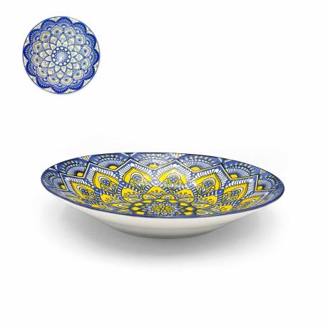 8'' Bohemian Soup Plate Yellow