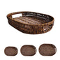 Rattan Woven Tray Set