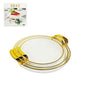3pcs White Round Tray Set (28/33/36cm)