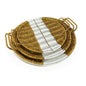 Rattan Woven Tray Set 34/30/20cm x 2cm
