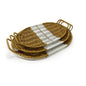 Rattan Woven Tray Set