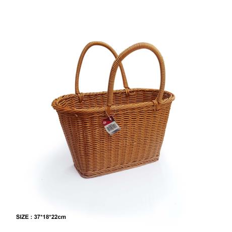 Wicker Shopping Basket 37x18x22c