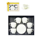 90ml Gilded Coffee Cup and Saucer Set/6