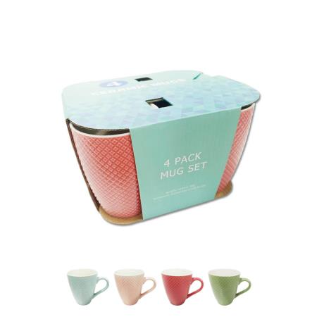 14oz Colour Mug Set/4