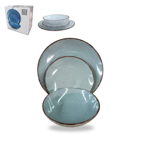 12pc dinner set SLATE GREY
