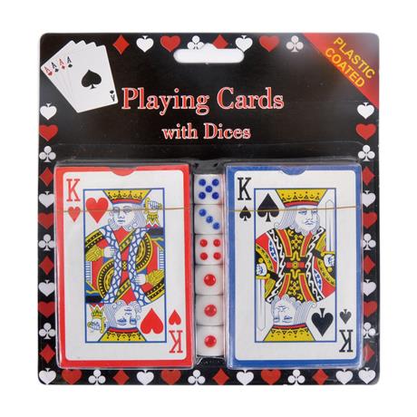 Playing Cards and Dices Set