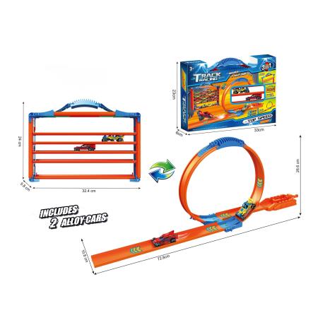Multi-function Storage Track Set 2 Cars