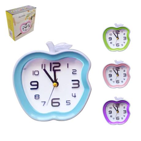 Apple Silent Alarm Clock with Light 10.5cm