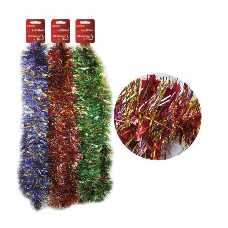 4C Deluxe Fine Xmas Tinsel 2m