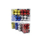 4cm Shatterproof xmas Baubles 12pk