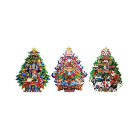 PP 3D Xmas Tree Window Sticker 36*45cm