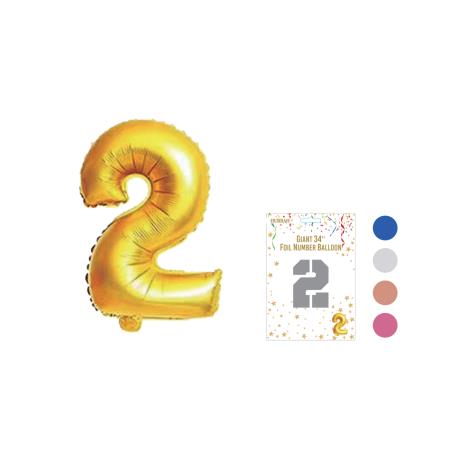 32" Giant Foil Number 2 Balloon