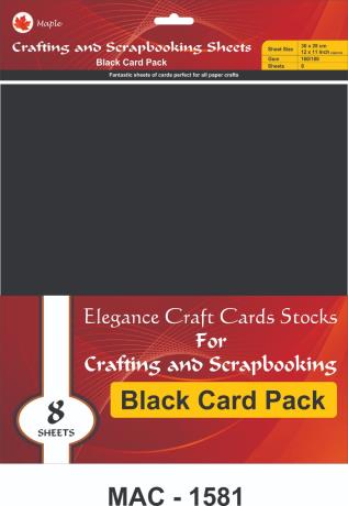 Craft and Scrapbooking Card Stocks Black