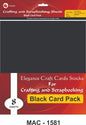 Craft and Scrapbooking Card Stocks Black