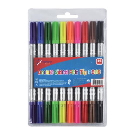 Doubel Sided Felt Tip Pens 10pk