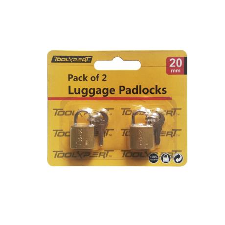 20mm Luggage Padlocks 2pk