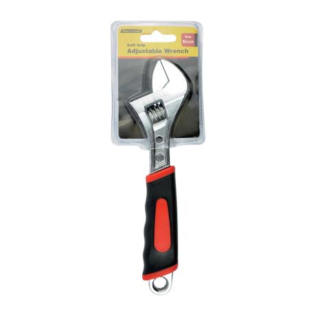 Soft Grip Adjustable Wrench 8 inch