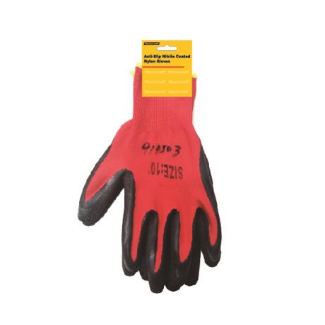 Anti-Slip Nitrile Coated Nylon Gloves
